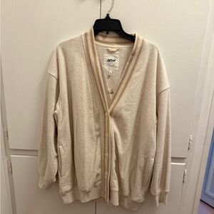 Aerie Beige Cardigan Sweater